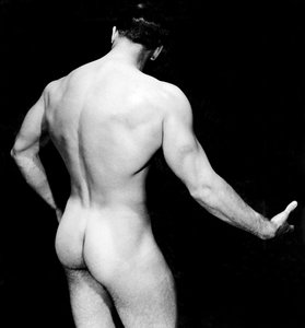 Nude Bodybuilder Back View, San Francisco, California